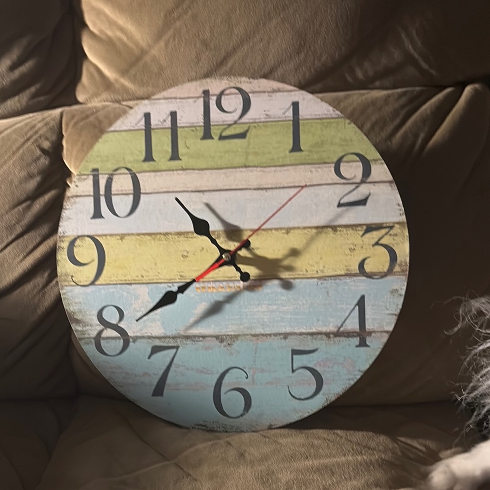 Multicolor Rustic Wall Clock